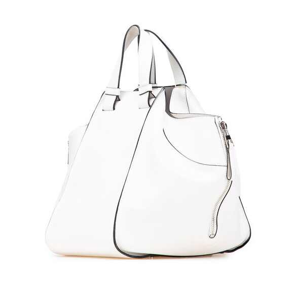 LOEWE Hammock Shoulder Bag White Leather - Picture 2 of 8